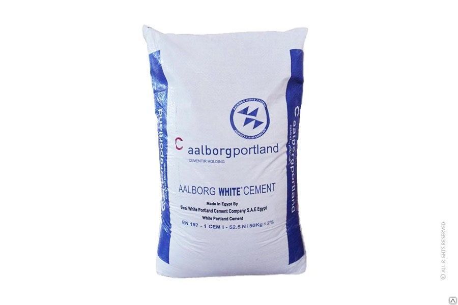 Белый цемент AALBORG WHITE 25 кг