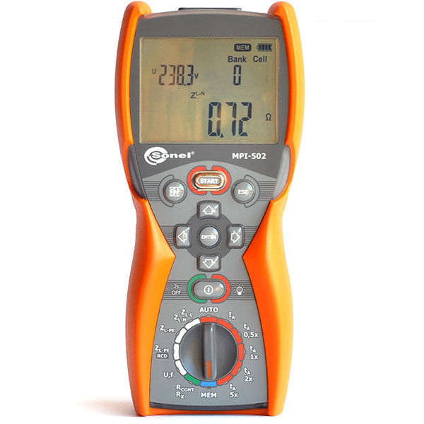 Измеритель параметров электробезопасности электроустановок MPI-502 SONEL
