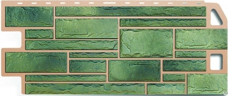 Фасадные панели «Альта-Профиль» коллекция "Камень" Малахит