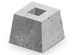 Фундамент Ф1-А (вес - 2,5тн, 1500мм*400мм*3200мм)