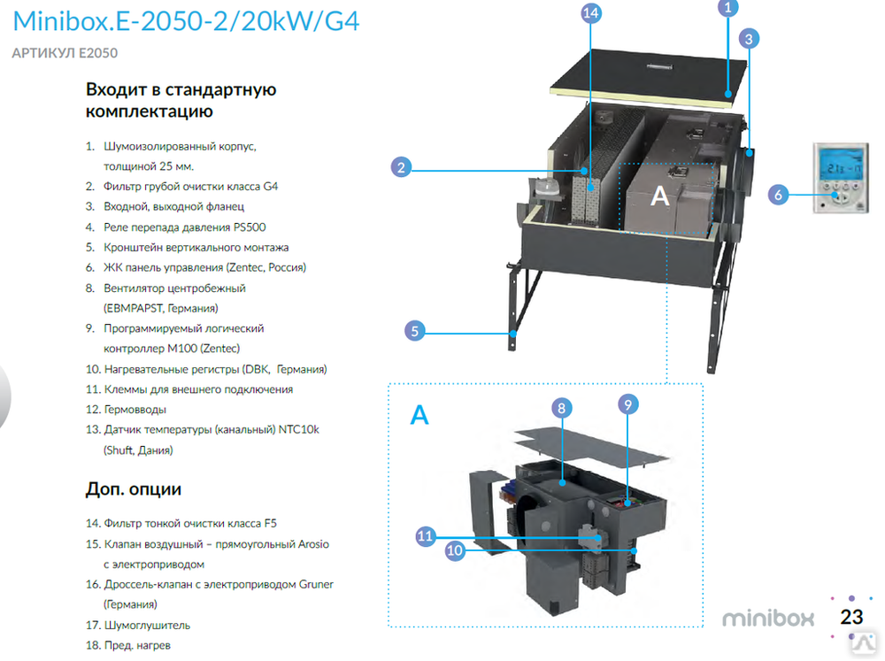 Очистка от выхлопных газов minibox