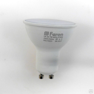 Лампа LED 7вт 230в,GU10 белая Feron 