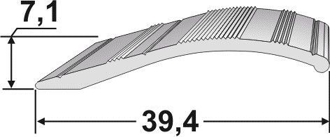 Порог АТПД-04 39,4х7,1 мм длина 1,35 м