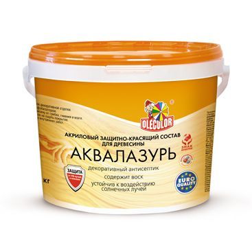 Деревозащитное средство "FARBITEX ПРОФИ" Аквалазурь рябина (12) 0,9 кг 2