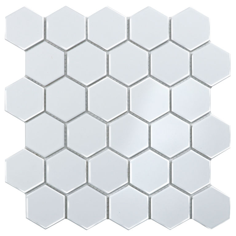 Керамическая плитка Керамин Starmosaic Homework Hexagon Small White Glossy Мозаика 27,8х26,5