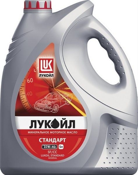 Масло моторное Лукойл стандарт SAE 10w40 SF/CC (5л) (мин.бенз) Россия
