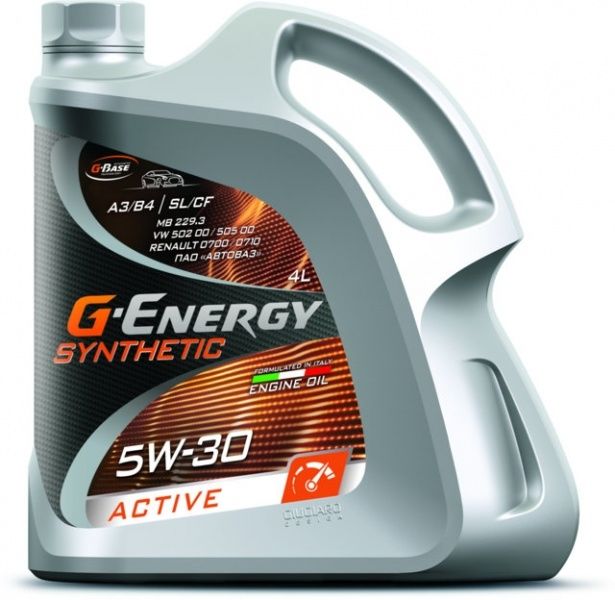 Масло моторное G-Energy Synthetic Active 5W-30 SL/CF (4л) синт