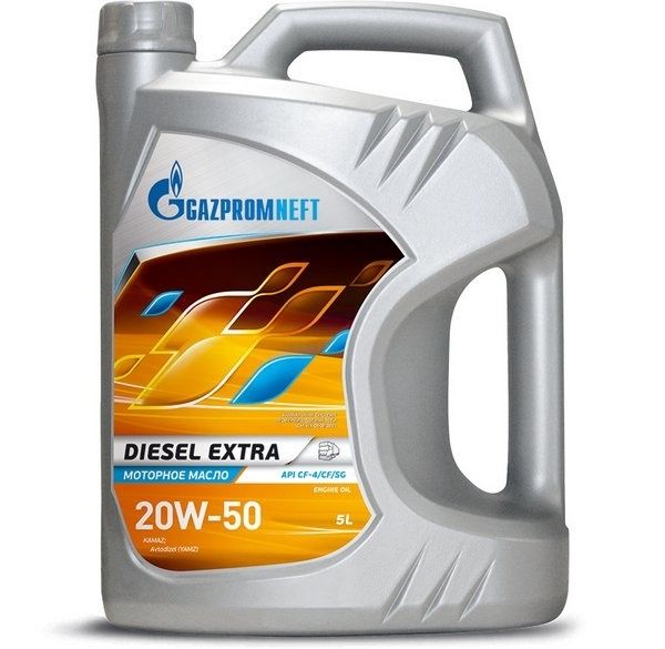 Масло моторное полусинтетическое Gazpromneft Diesel Extra 20w50 CF-4/CF/SG дизельное 5л