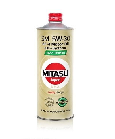 Масло моторное синтетическое MITASU MOLY-TRIMER 5W30 ILSAC CF-4 SM, 1л