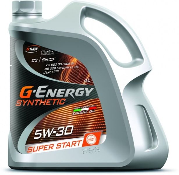 Масло моторное синтетическое G-Energy Synthetic Super Start 5w30 SN/CF, 4л