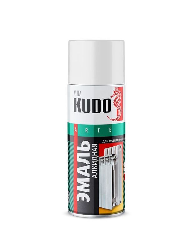 Краска-спрей KUDO для радиаторов отопления белая KU-5101