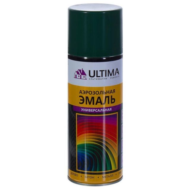 Краска-спрей Ultima, зеленый мох, 520мл/RAL6005, 033