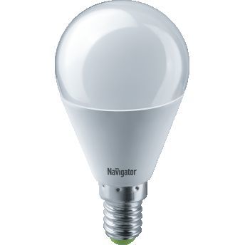 Лампа Navigator светодиодная G45 8,5вт/2,7К/Е14 шар 61333