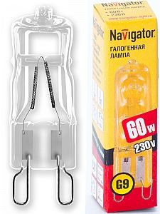 Лампа Navigator галогенная JCD9 60W/230V/G9 94216