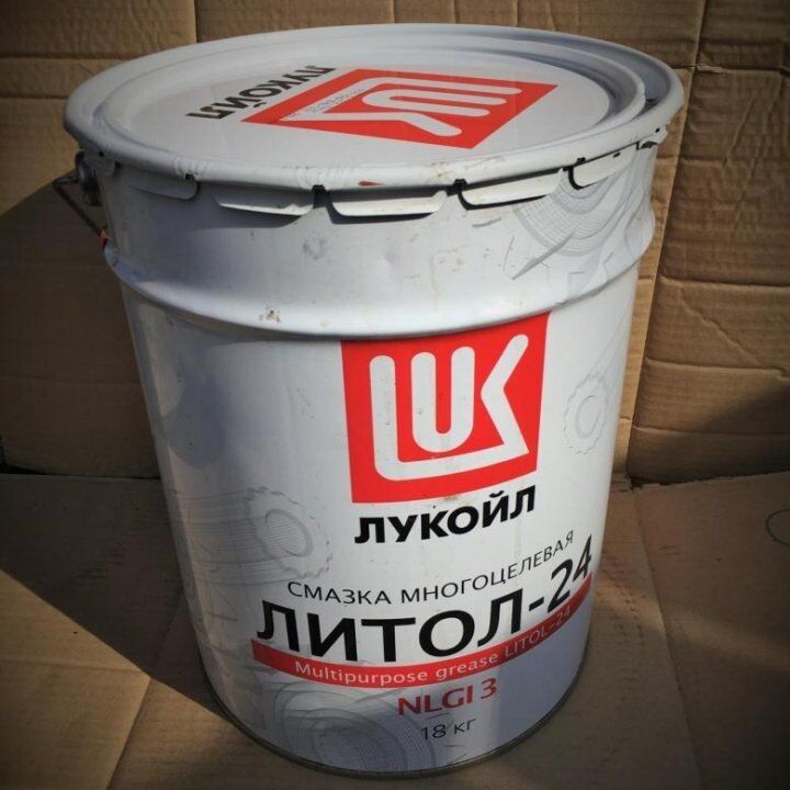 Смазка пластичная Лукойл Литол-24 ведро 18кг/20л NLGI 3
