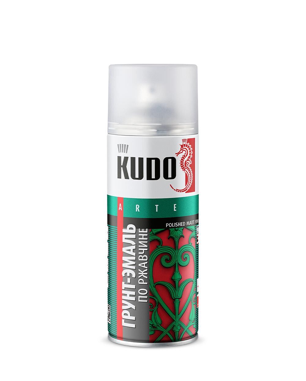 KUDO Грунт-эмаль алкидная гладкая матовая по ржавчине Кудо