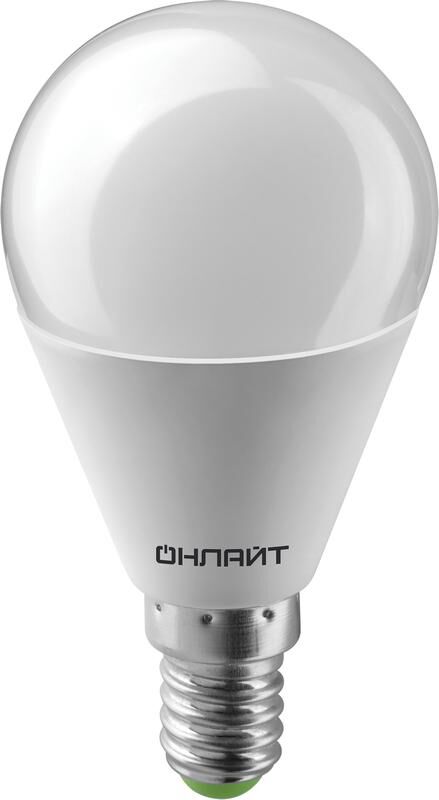 Лампа светодиодная 61 965 OLL-G45-10-230-2.7K-E14 10 Вт ОНЛАЙТ 61965