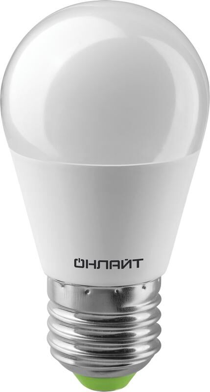 Лампа светодиодная 61 968 OLL-G45-10-230-2.7K-E27 10 Вт ОНЛАЙТ 61968