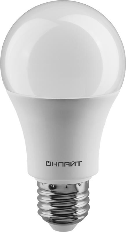 Лампа светодиодная 61 150 OLL-A60-15-230-4K-E27 15 Вт грушевидная ОНЛАЙТ 61150