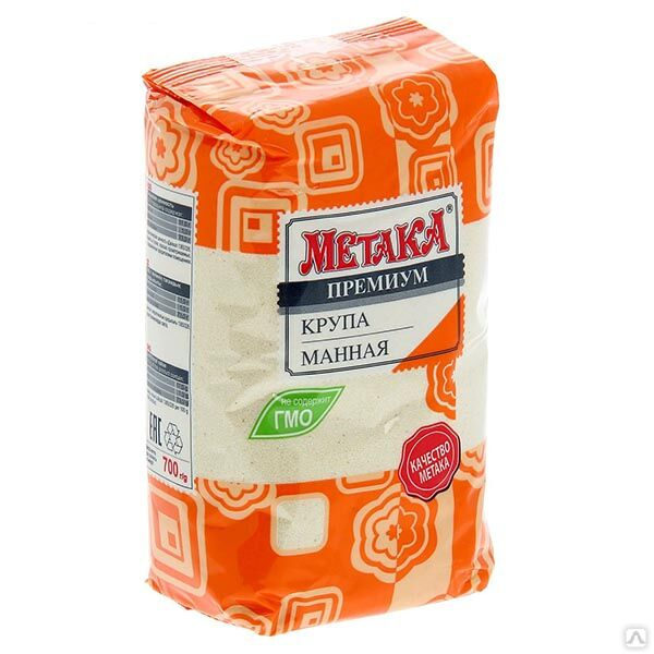 Манная крупа Премиум Метака, 700 гр купить оптом за 38 руб./шт. в ...