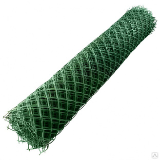 Решетка заборная в рулоне, 1.8 х 25 м, ячейка 90 х 100 мм, пластиковая, зеленая, Россия #1