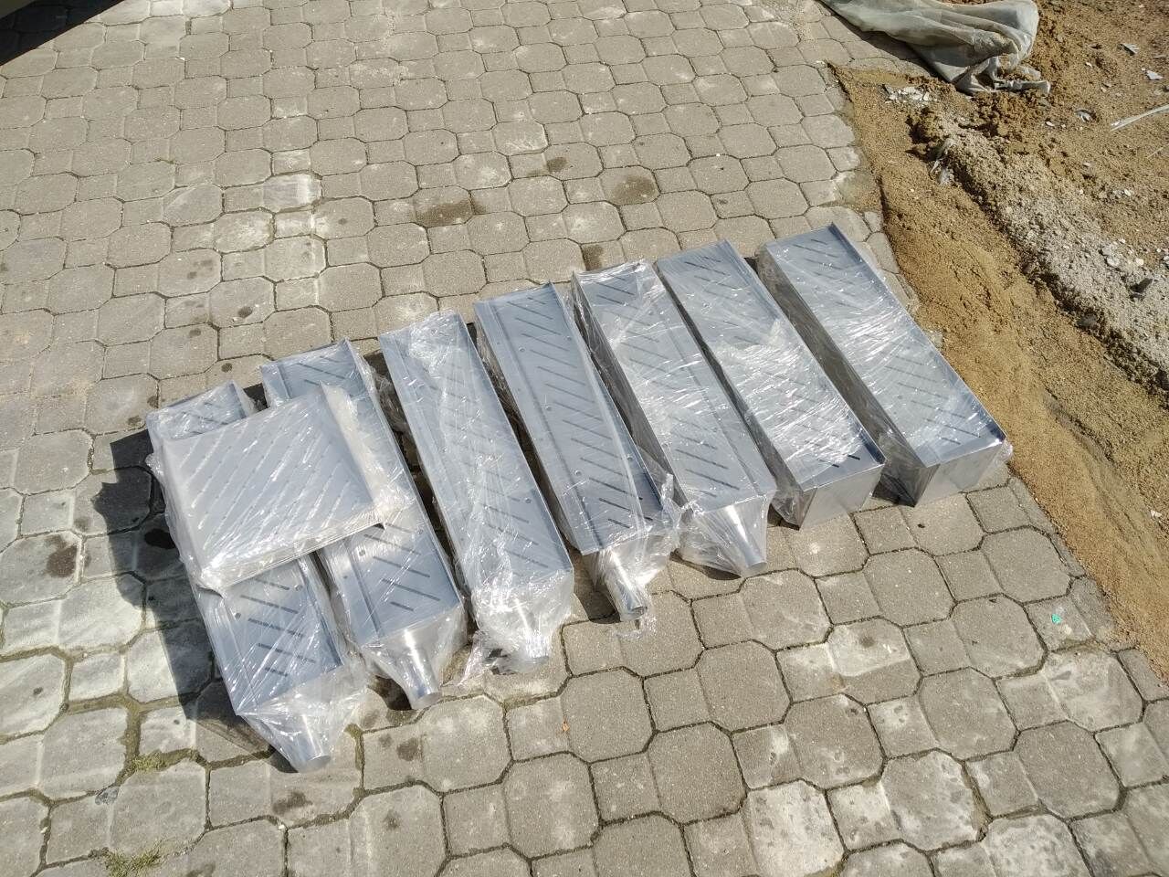 Трап из нержавеющей стали канализационный вертикальный, с гидрозатвором ...