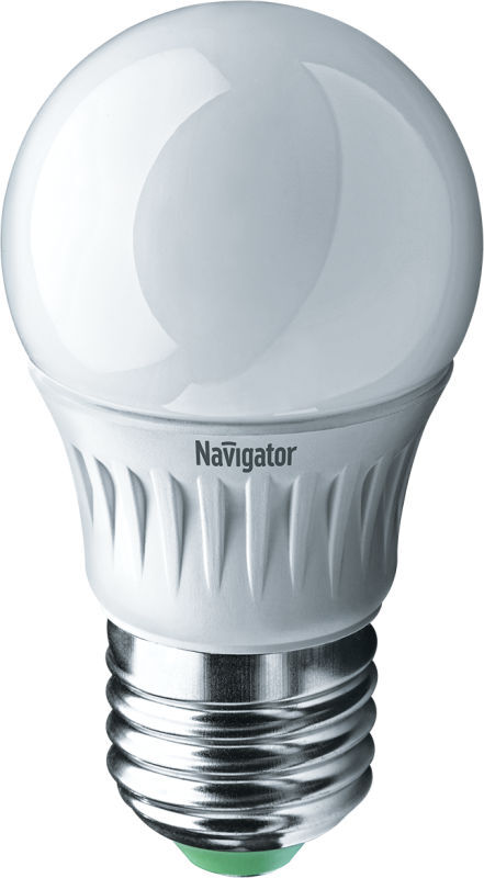 NAVIGATOR Лампа светодиодная 94 477 NLL-P-G45-5-230-2.7K-E27 5Вт шар 2700К тепл. бел. E27 330лм 220-240В Navigator 94477
