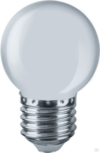 NAVIGATOR Лампа светодиодная 61 243 NLL-G45-1-230-W-E27 1Вт шар матовая E27 220-240В NAVIGATOR 61243 