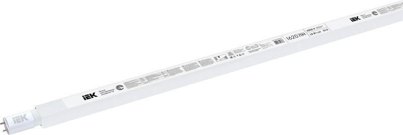 IEK Лампа светодиодная Eco 18Вт T8 линейная 4000К нейтр. бел. G13 230В IEK LLE-T8-18-230-40-G13