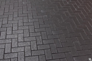 Тротуарная плитка "Кирпичик 100х200х55" (чёрная) 