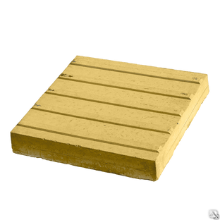 Тротуарная плитка "Тактильная 300х300х60" (жёлтая) 