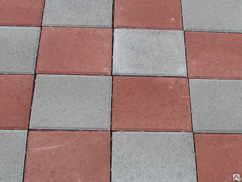 Тротуарная плитка Квадрат 200х200х70 серая