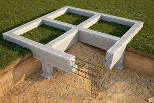 Фундамент для строительства дачного дома 