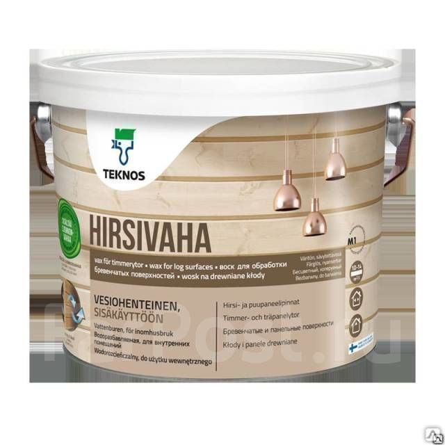 Воск для бревенчатых поверхностей Hirsivaha wax 0.9 л