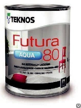 Краска акрилатная водная Futura aqua 80 база 2.7 л