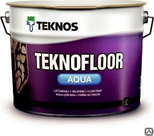 Краска половая Teknofloor aqua база 9 л