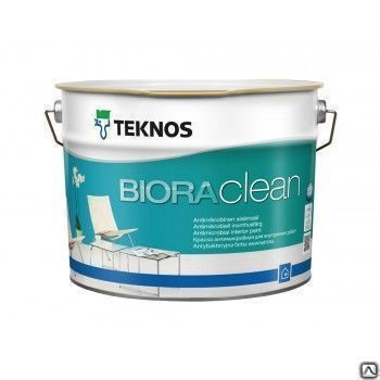 Краска водно-дисперсионная Biora clean база 0.9 л