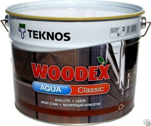 Woodex aqua classic лессирующий антисептик 9 л 