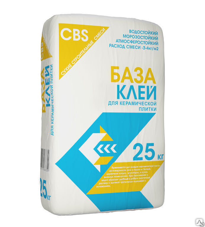 Клей для плитки CBS «БАЗА» 25 кг