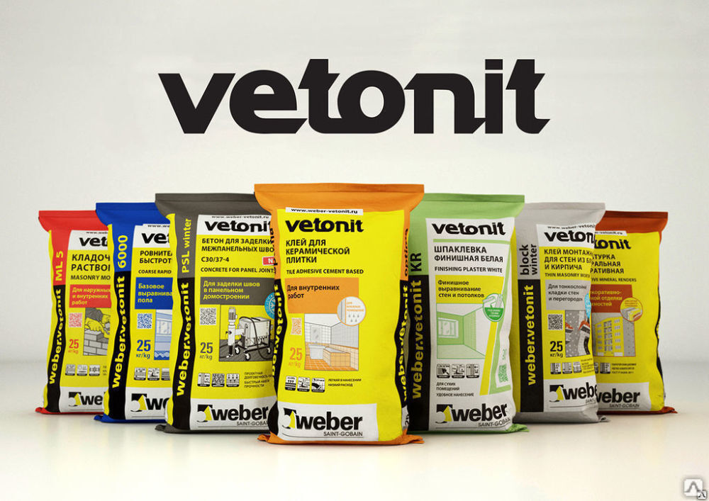 Клей для плитки weber.vetonit easy fix для плитки и керамогранита 25 кг