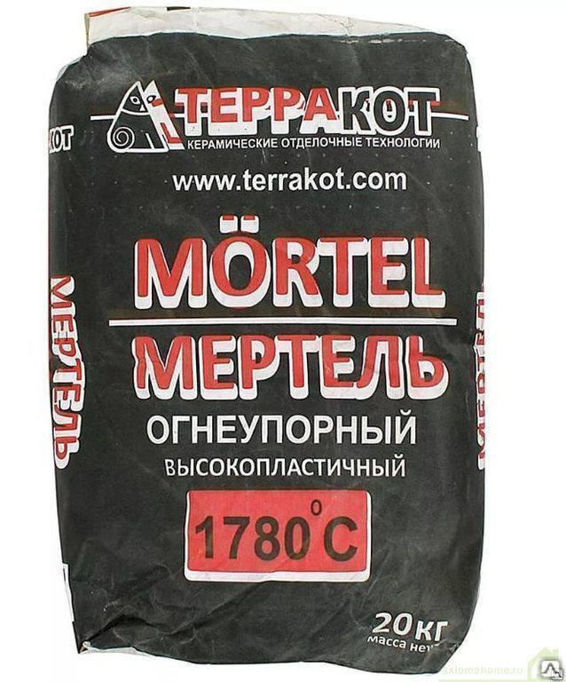 Смесь кладочная огнеупорная Терракот Мертель 20 кг купить за 350 руб ...