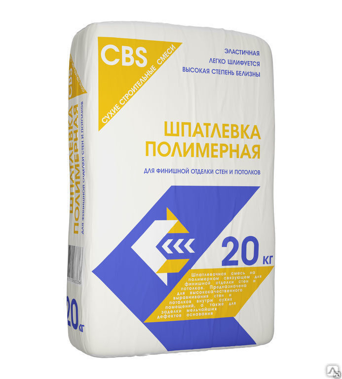 Шпатлевка полимерная CBS «ФИНИШНАЯ» 20 кг белая
