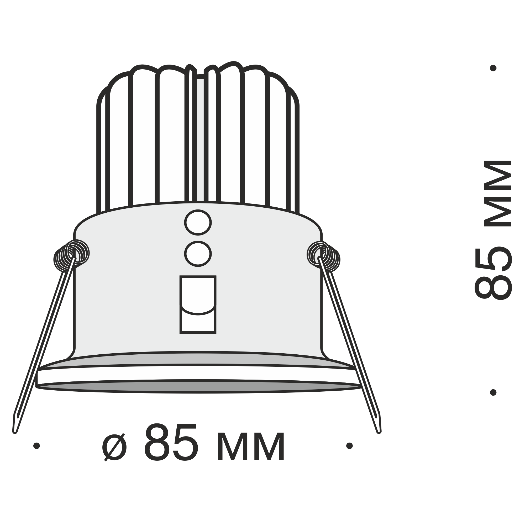 Встраиваемый светильник Technical DL034-2-L12B 4