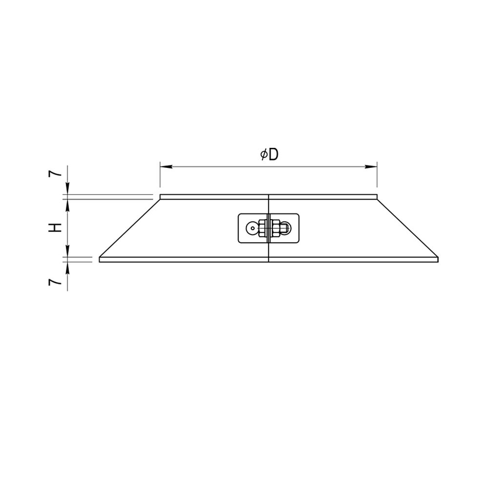 Фланец (Юбка-Конус) d200 (эм.черн. t-600 4300.5), цена в Омске от компании Дом  Тепла 55 инженерный клуб ZOTA