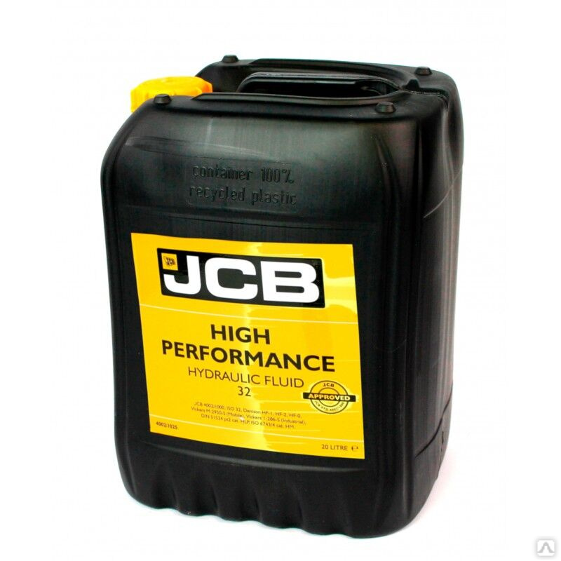 Jcb масло в мосты. Гидравлическое масло JCB hp32. Масло гидравлическое 32 JCB. JCB Performance Hydraulic Fluid 32.