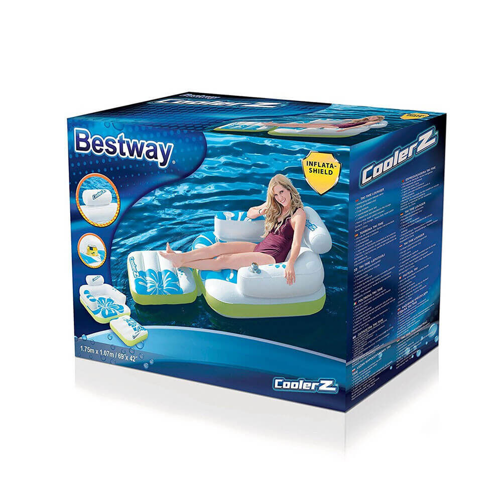 надувной шезлонг для отдыха на воде bestway