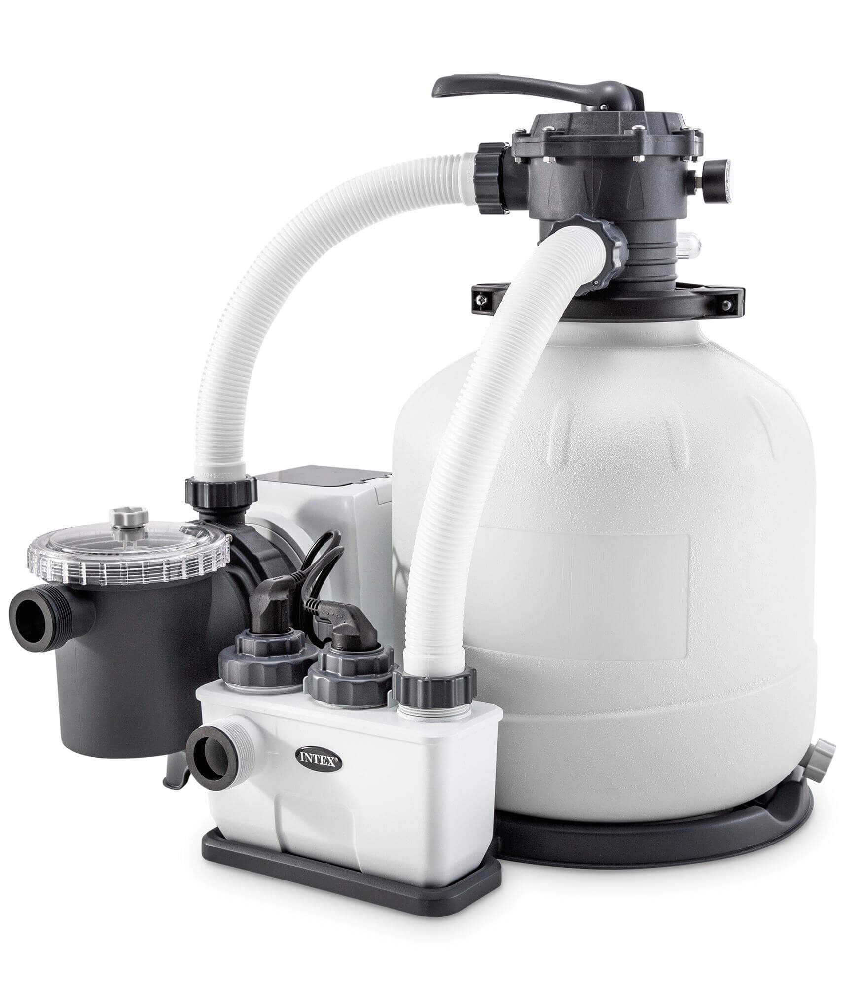 Хлоргенератор (система морской воды) Intex с песочным фильтр-насосом 10000 л/ч (26680)