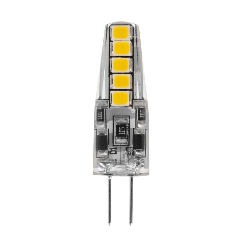 Лампа светодиодная капсульного типа JC-SILICON G4 220 В 2 Вт 2700 K теплый свет (силикон) "Rexant"