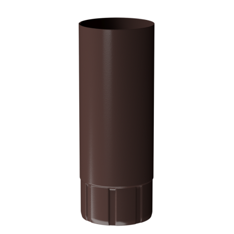 Водосточная труба Ø125 мм, Docke Stal Premium, L=1000 мм цвет: шоколад