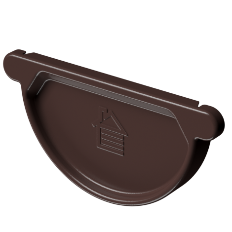Заглушка универсальная, Ø125 мм, Docke Stal Premium цвет: шоколад